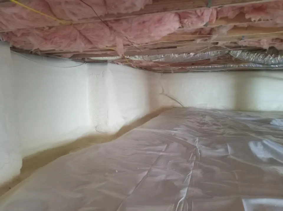Crawl space encapsulation with closed-cell spray foam for Roof Maintenance in Oklahoma City